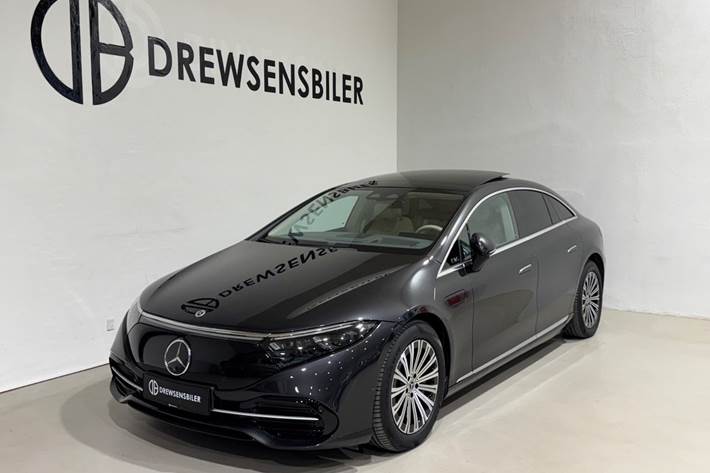 Grå Mercedes EQS450+ fra 2022