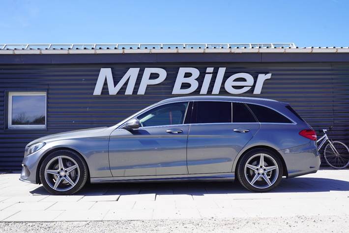 Grå Mercedes C220 d fra 2017