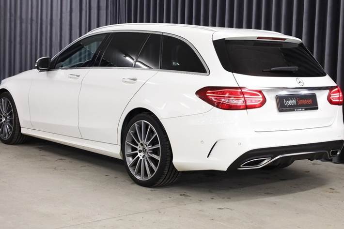 Hvid Mercedes C200 d fra 2019
