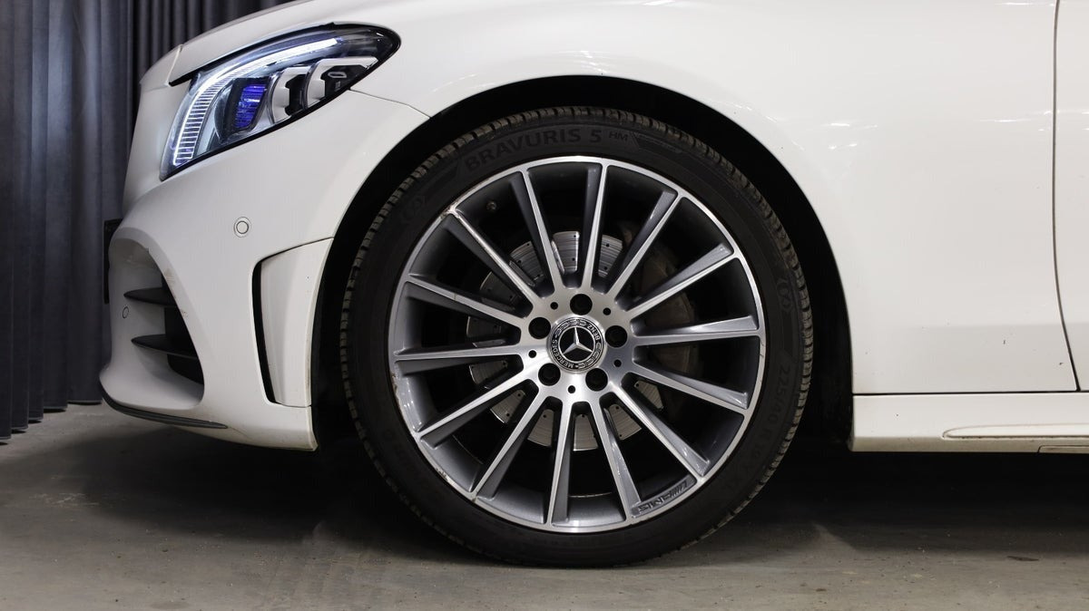 Hvid Mercedes C200 d fra 2019