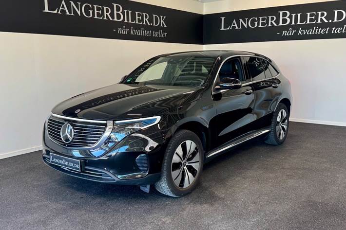 Sort Mercedes EQC400 fra 2023