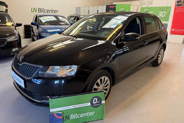 Sort Skoda Rapid fra 2018
