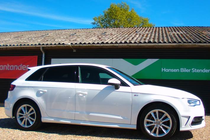 Hvid Audi A3 fra 2016