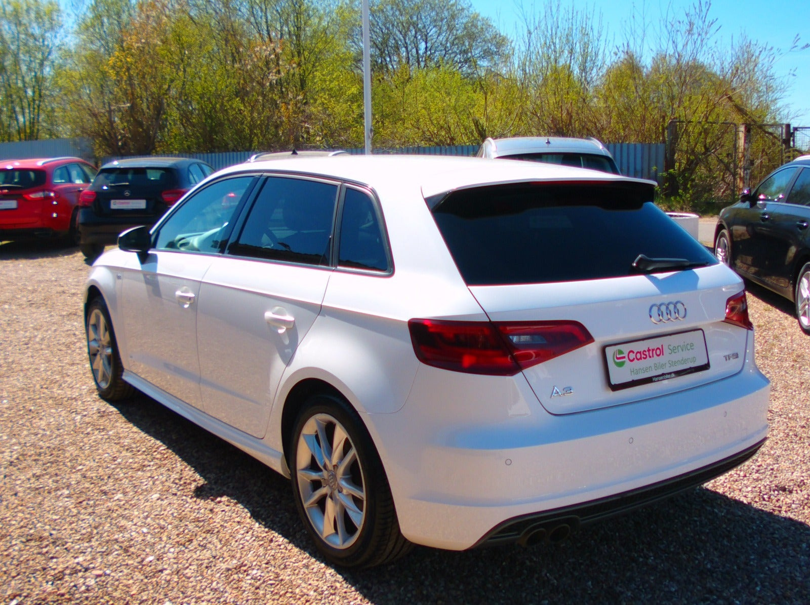 Hvid Audi A3 fra 2016