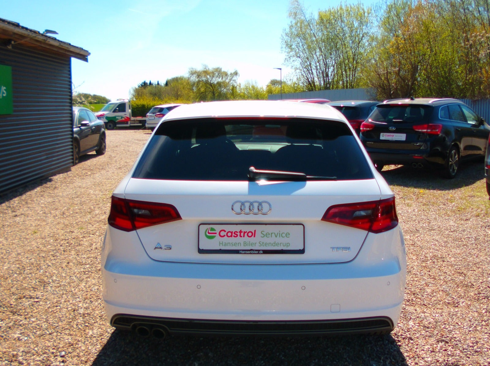 Hvid Audi A3 fra 2016