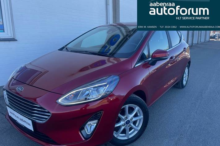 Rød Ford Fiesta fra 2021