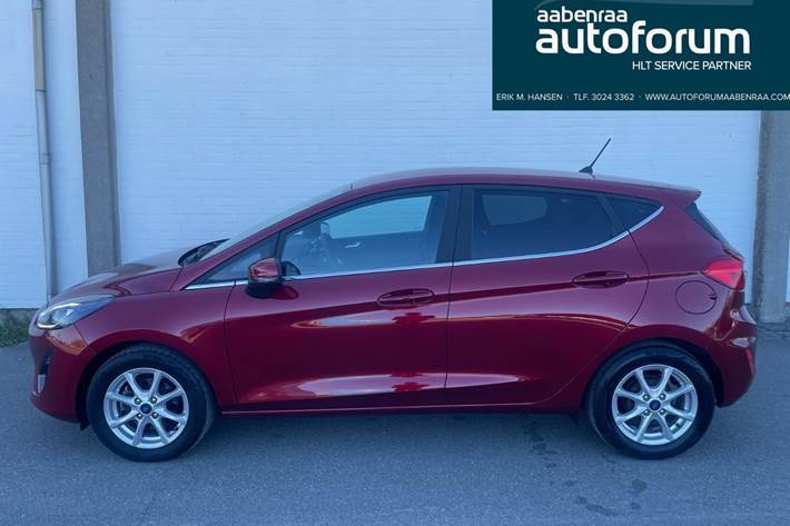 Rød Ford Fiesta fra 2021