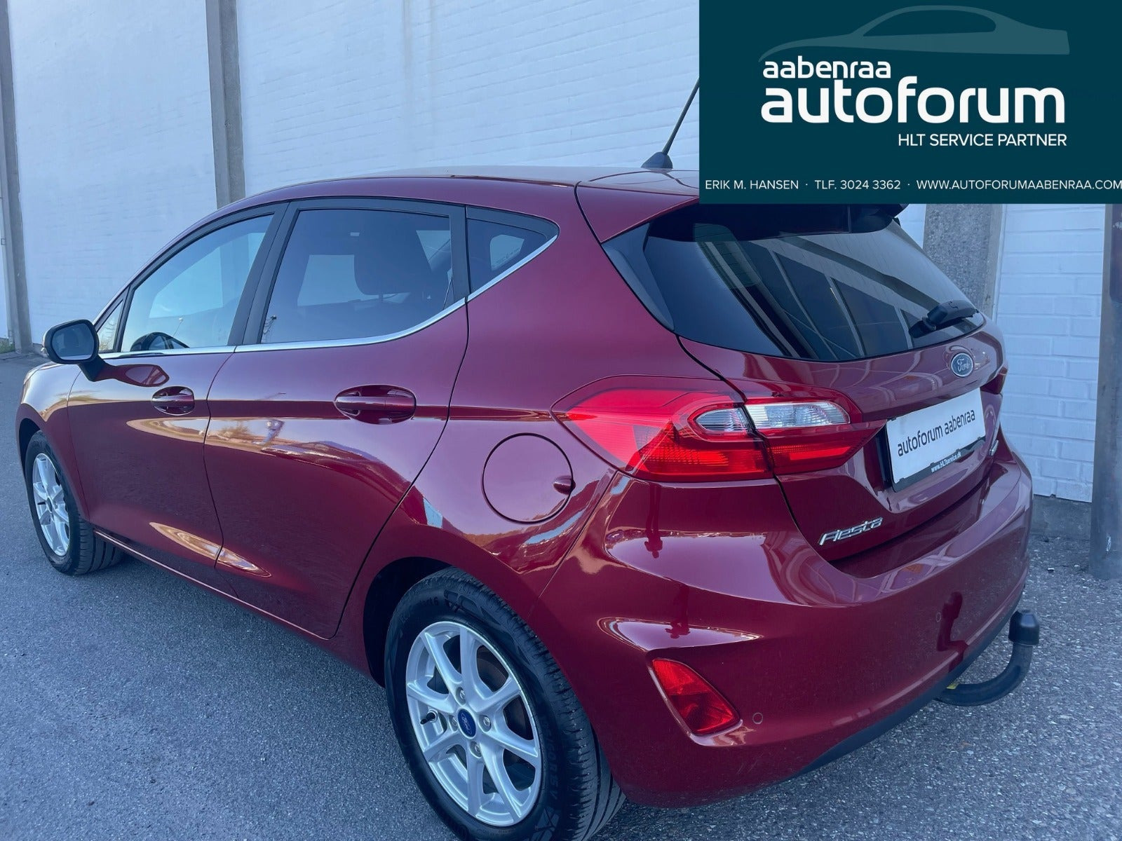 Rød Ford Fiesta fra 2021
