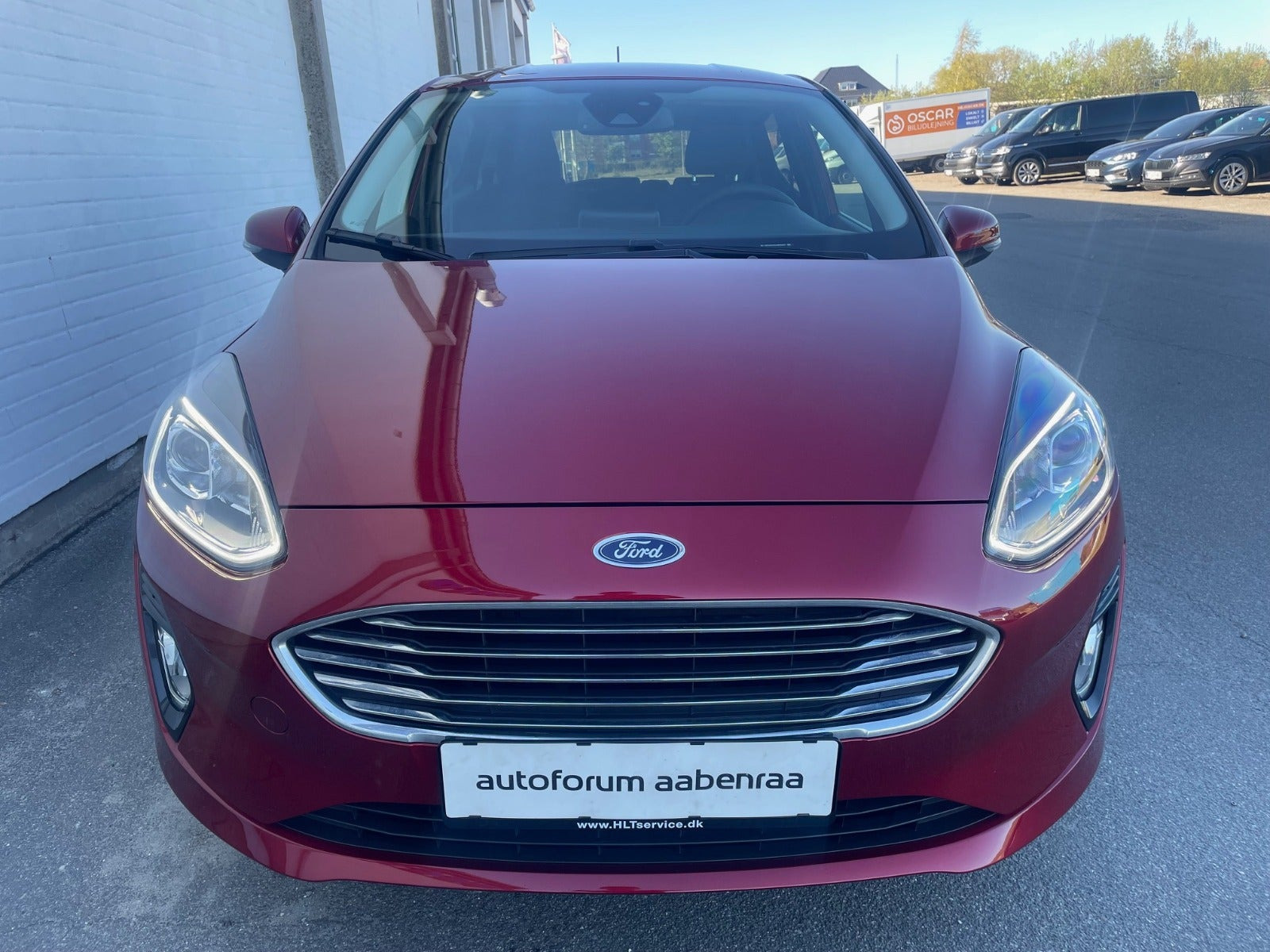 Rød Ford Fiesta fra 2021