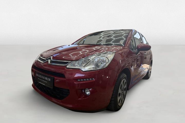 Grøn Citroën C3 fra 2016 set udefra