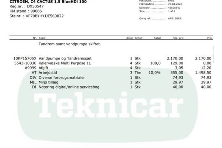 Hvid Citroën C4 Cactus fra 2020