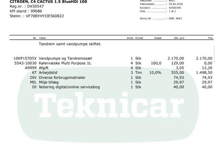 Hvid Citroën C4 Cactus fra 2020