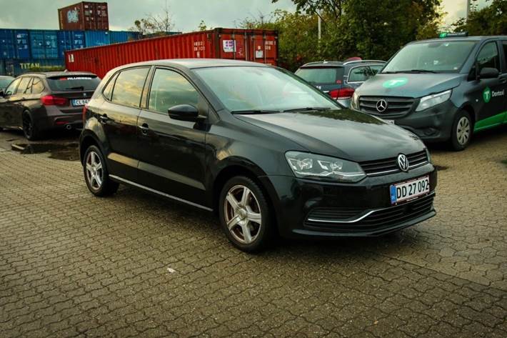 Sort VW Polo fra 2016