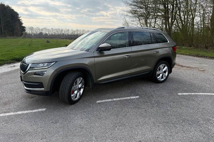 Grøn Skoda Kodiaq fra 2017