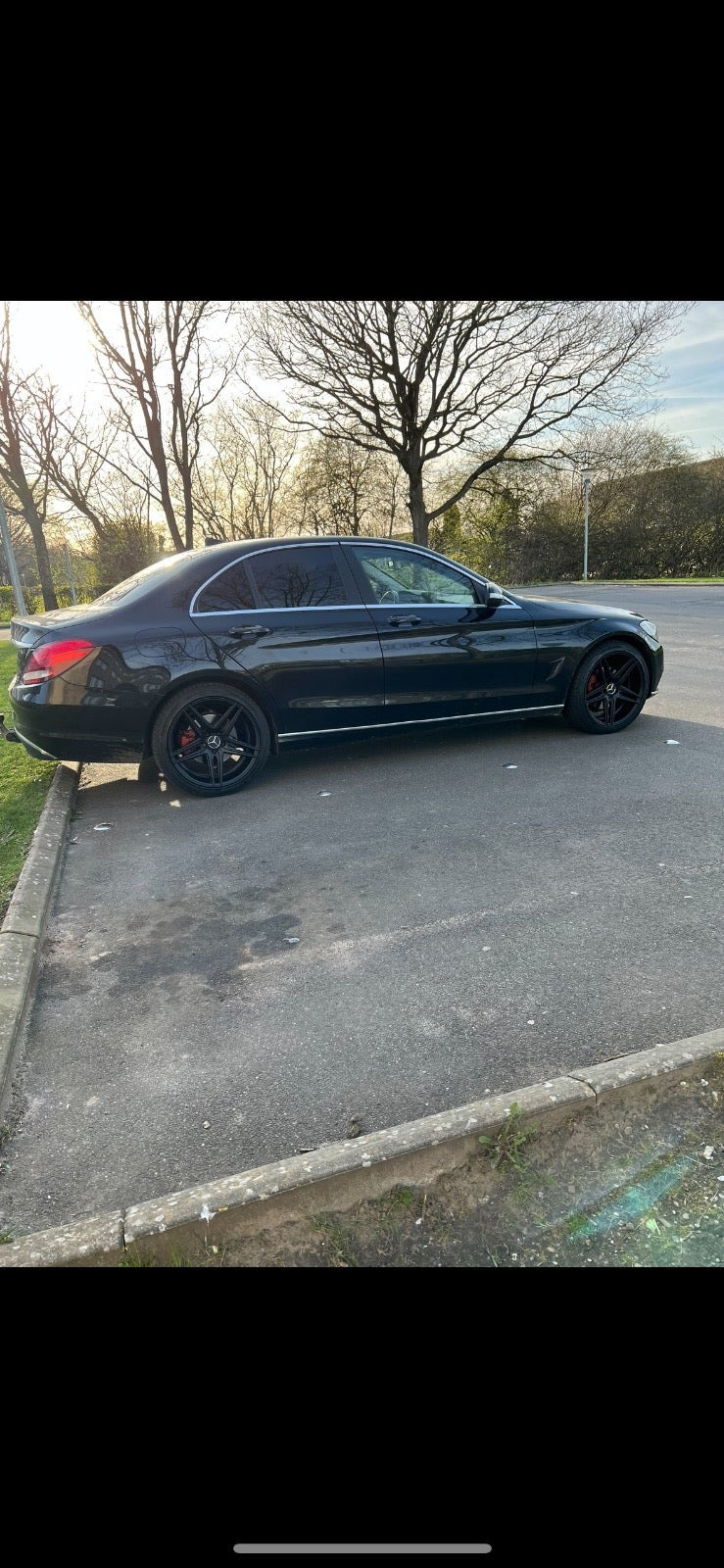 Sort Mercedes C220 fra 2014