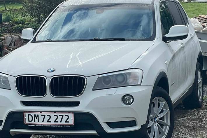 Hvid BMW X3 fra 2014