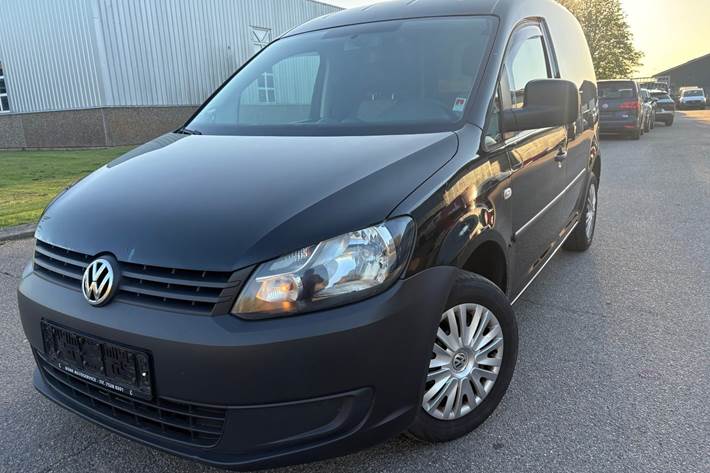 Gul VW Caddy fra 2014