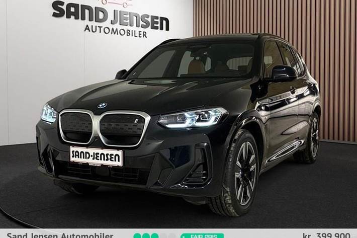 Sort BMW iX3 fra 2024 set udefra