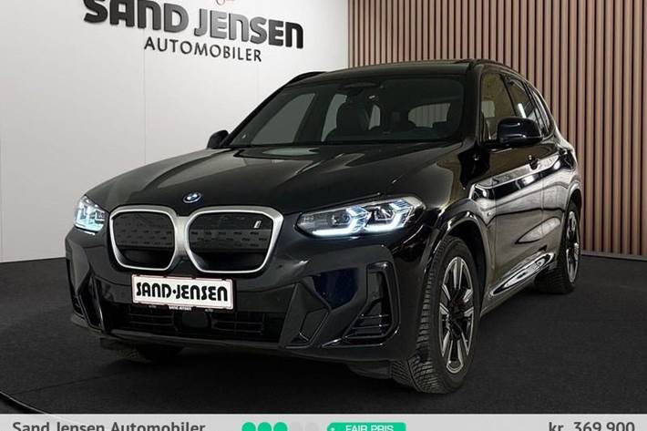 Sort BMW iX3 fra 2023 set udefra