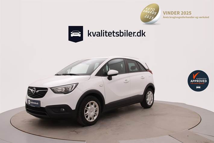 Hvid Opel Crossland X fra 2019