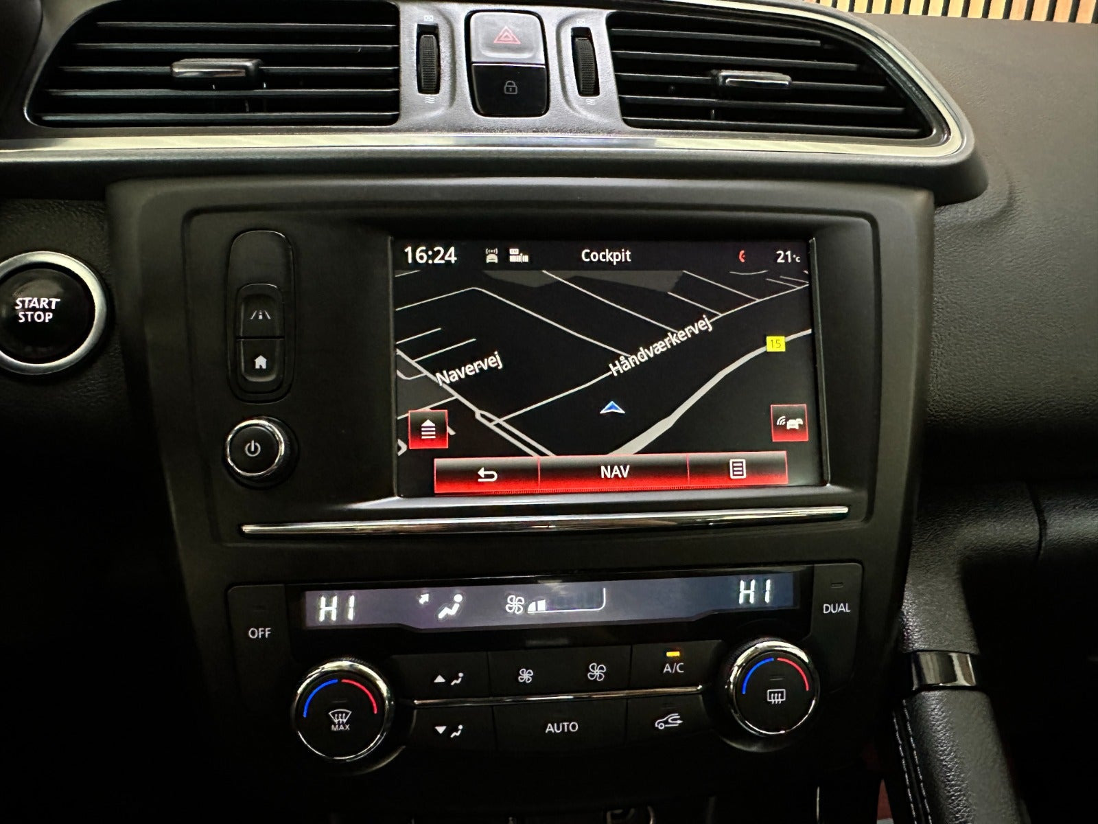 Hvid Renault Kadjar fra 2016