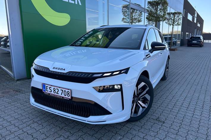Hvid Skoda Enyaq fra 2026