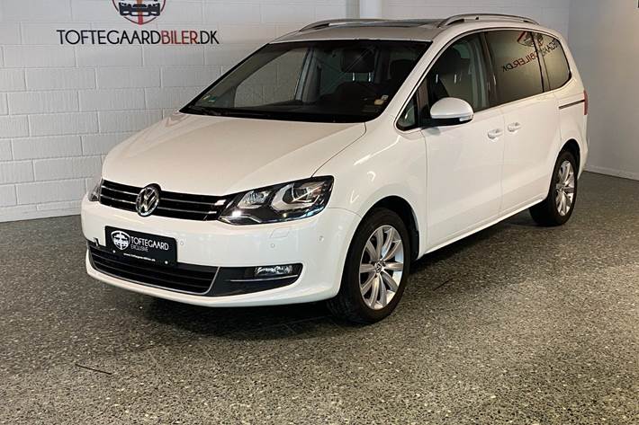 Hvid VW Sharan fra 2013