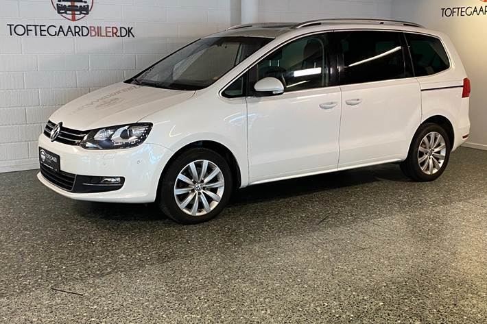 Hvid VW Sharan fra 2013