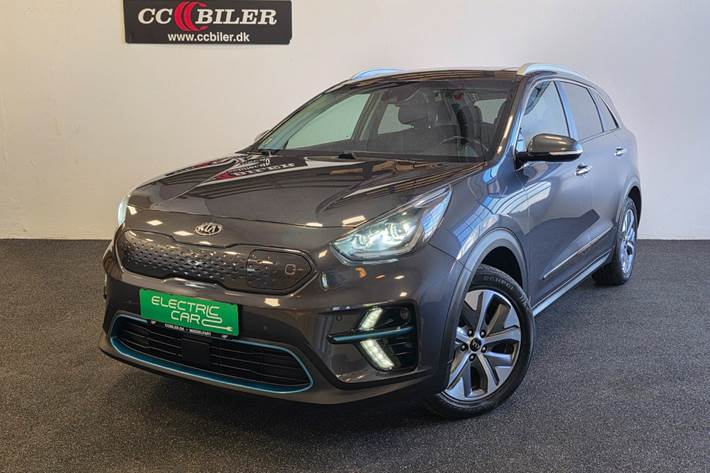 Grå Kia e-Niro fra 2019 set udefra