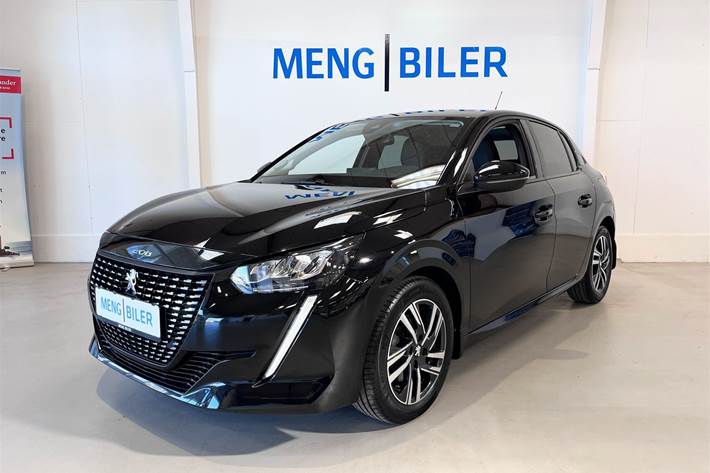 Sort Peugeot 208 fra 2023