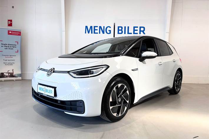 Hvid VW ID.3 fra 2021