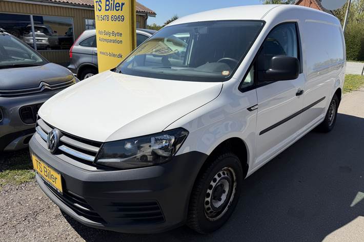 Hvid VW Caddy Maxi fra 2016
