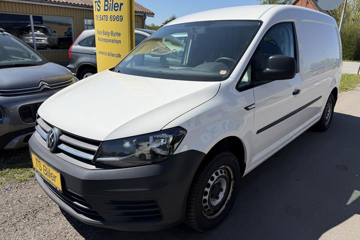 Hvid VW Caddy Maxi fra 2016