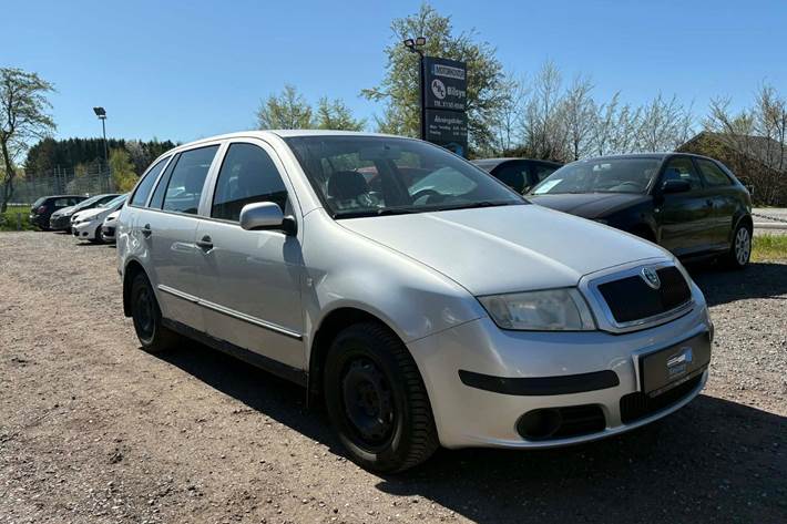 Grå Skoda Fabia fra 2007