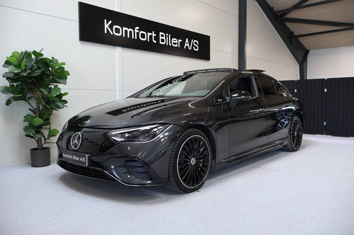 Grå Mercedes EQE350+ fra 2025