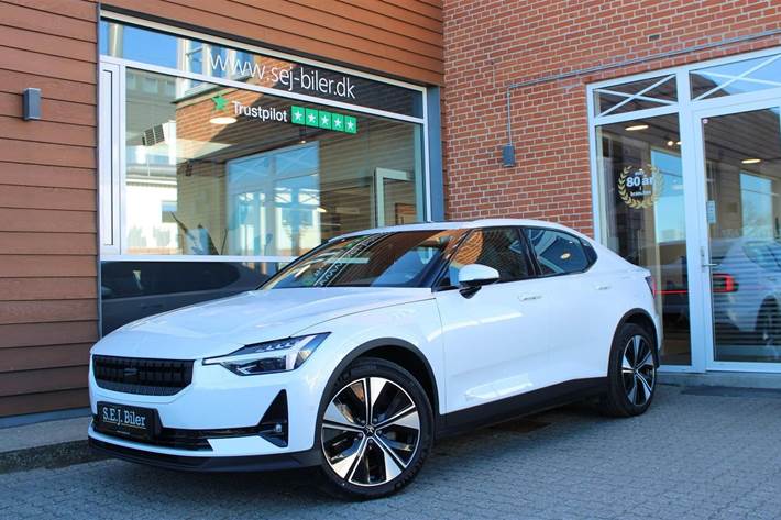 Hvid Polestar 2 fra 2023