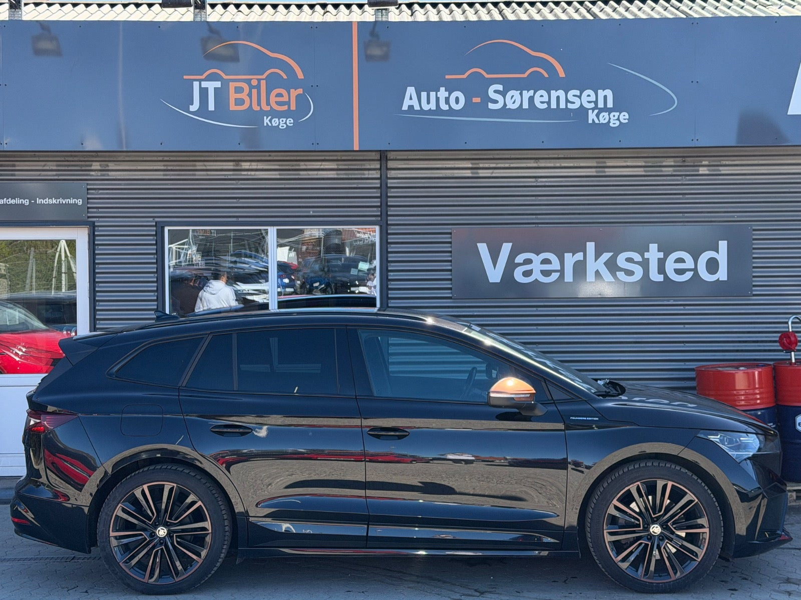 Sort Skoda Enyaq fra 2021