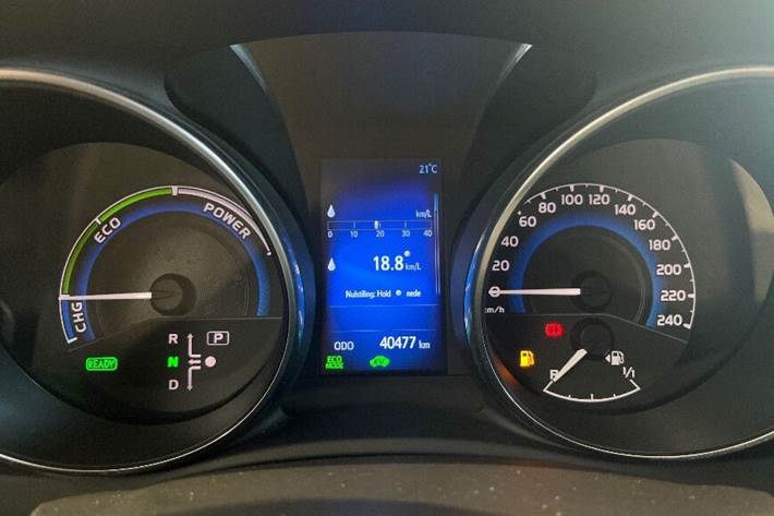 Sort Toyota Auris fra 2017