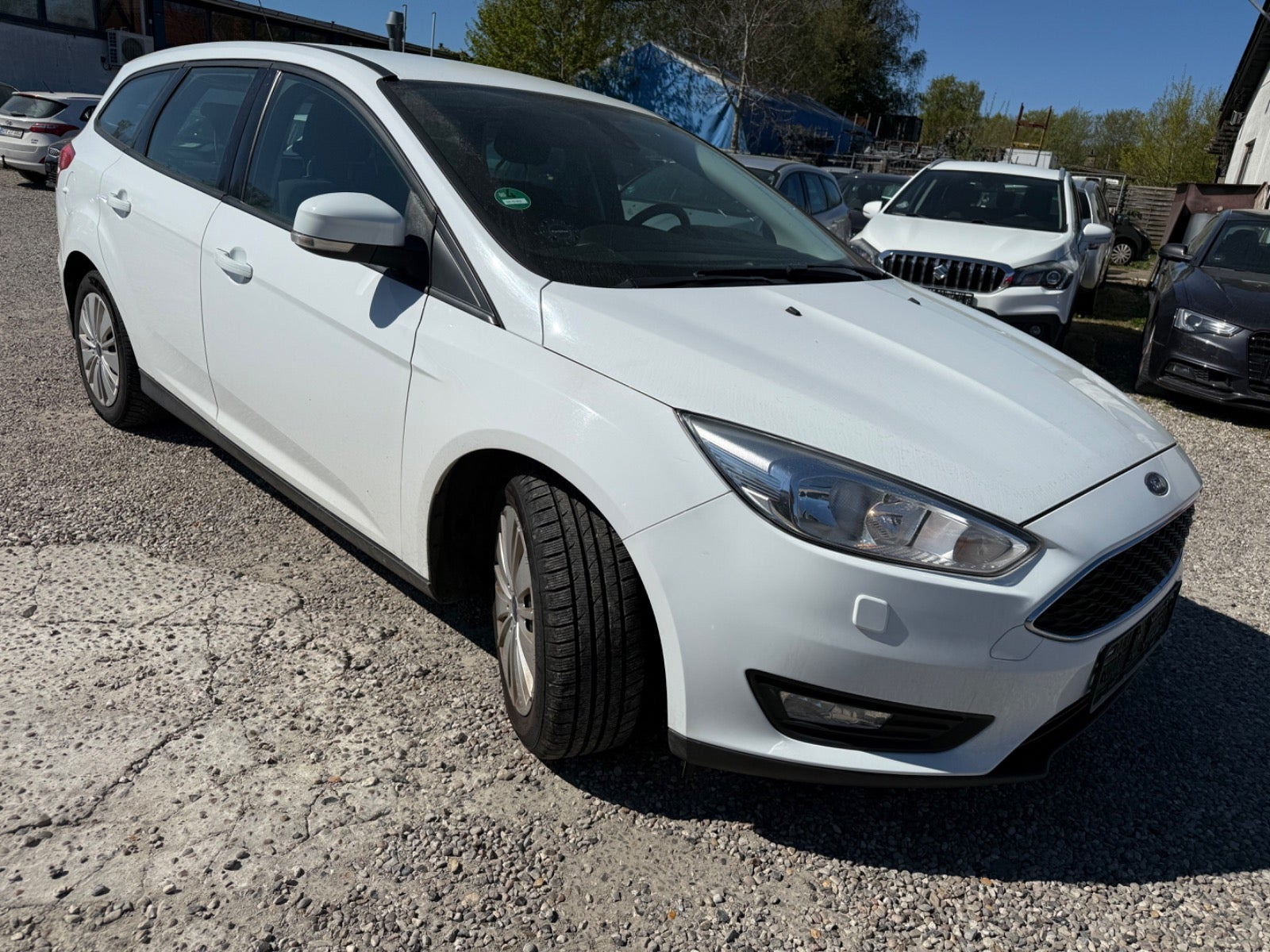 Hvid Ford Focus fra 2015