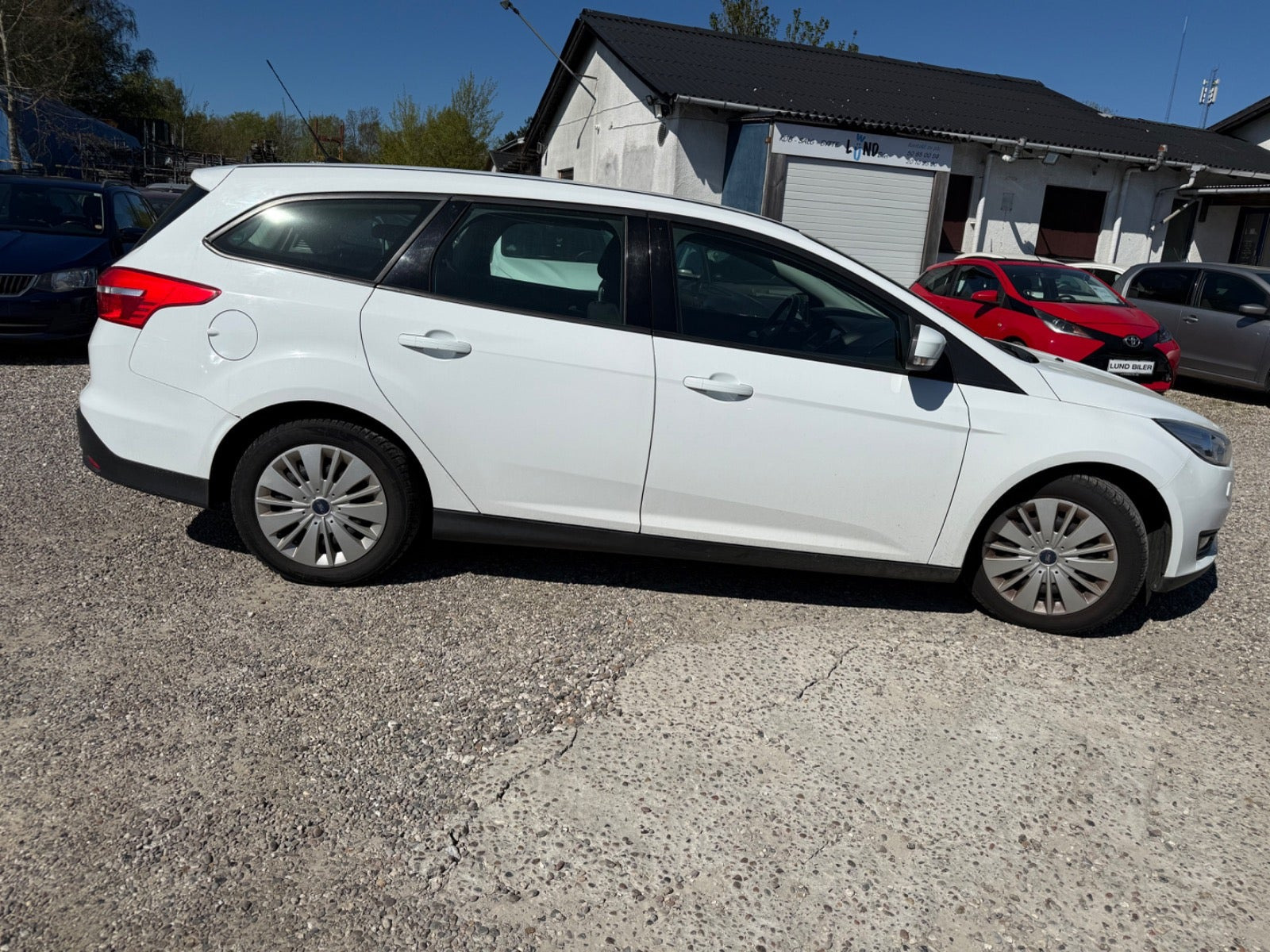 Hvid Ford Focus fra 2015