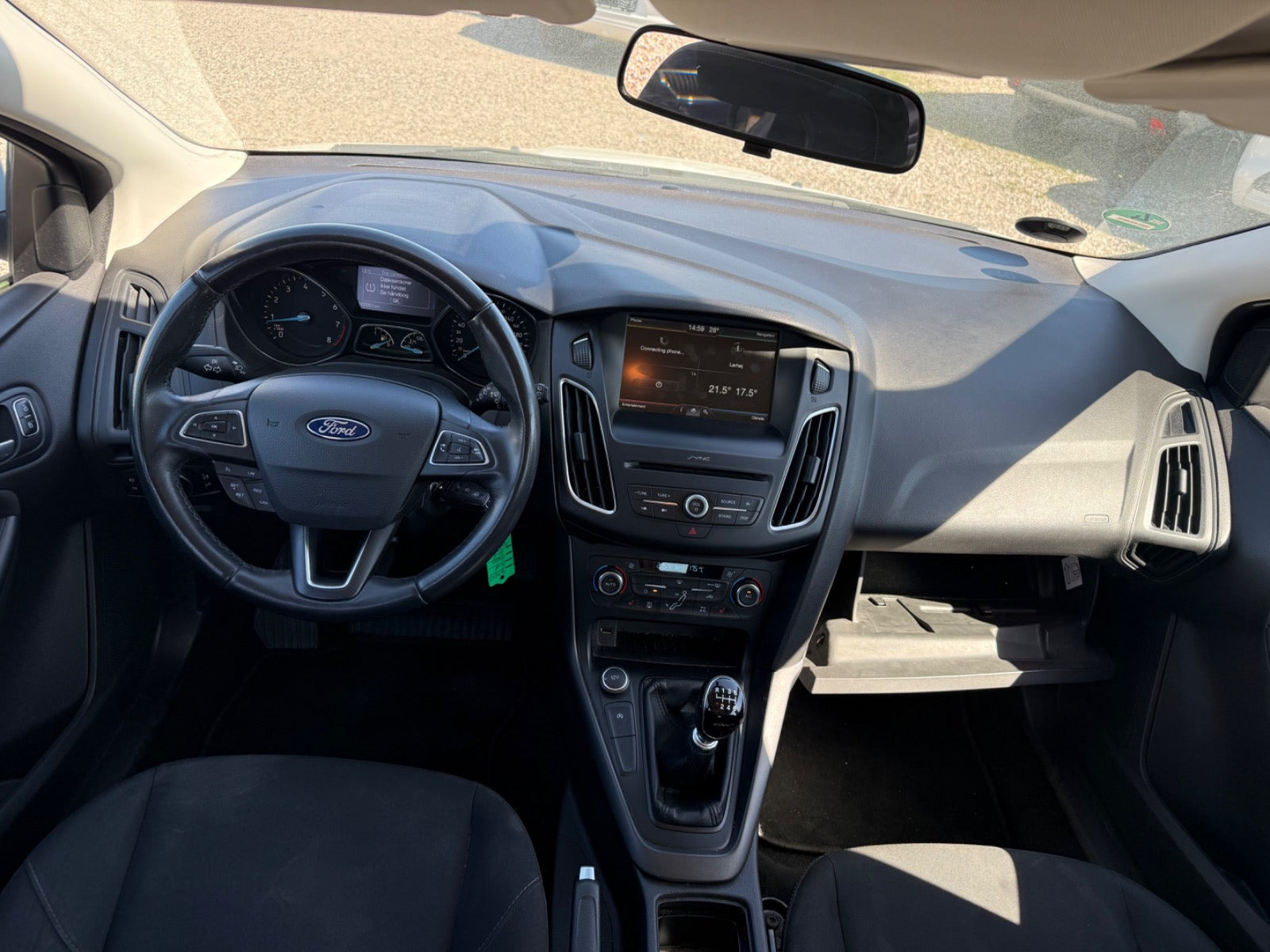 Hvid Ford Focus fra 2015
