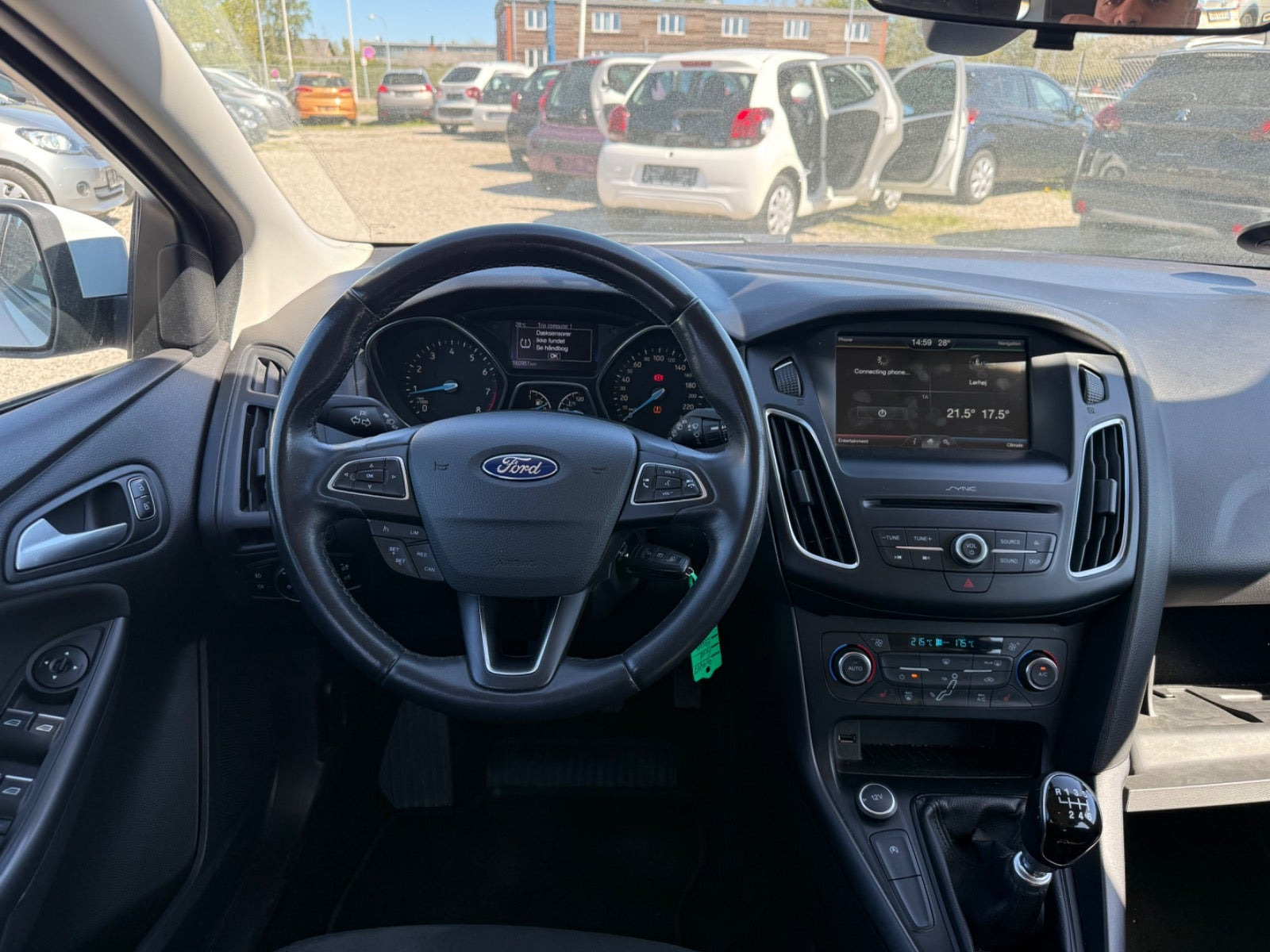Hvid Ford Focus fra 2015