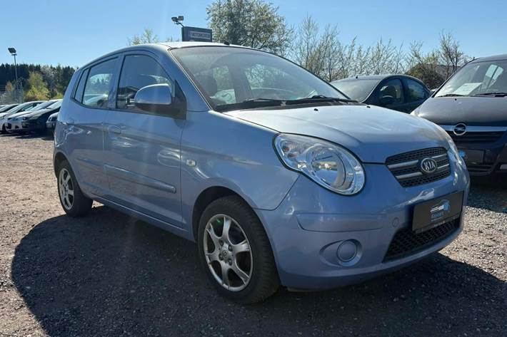 Blå Kia Picanto fra 2008