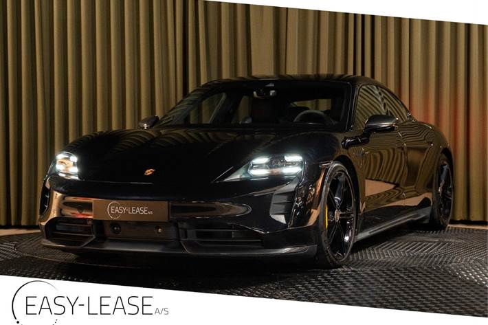 Sort Porsche Taycan Turbo S fra 2020