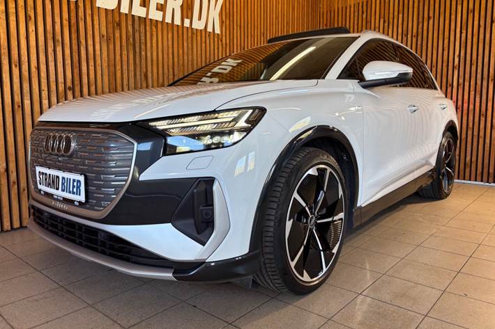 Hvid Audi Q4 e-tron fra 2021