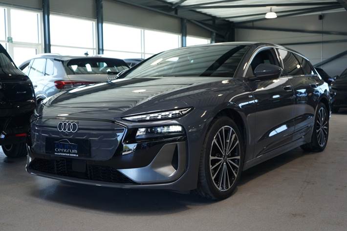 Grå Audi A6 e-tron fra 2025