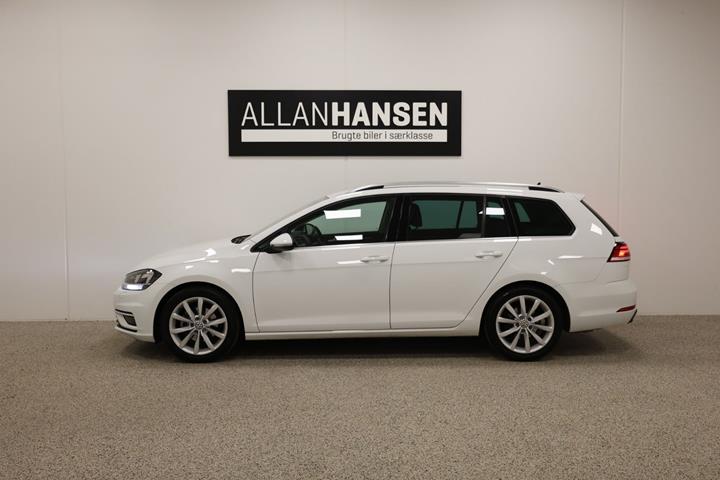 Hvid VW Golf VII fra 2017