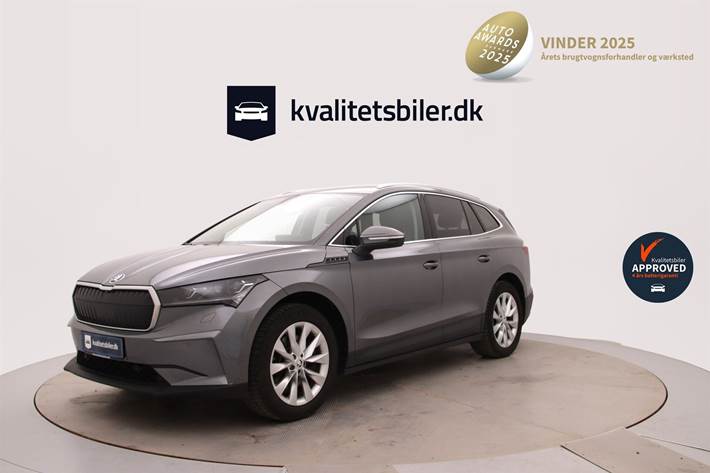 Grå Skoda Enyaq fra 2023