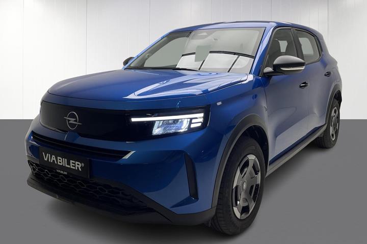 Blå Opel Frontera fra 2025 set udefra