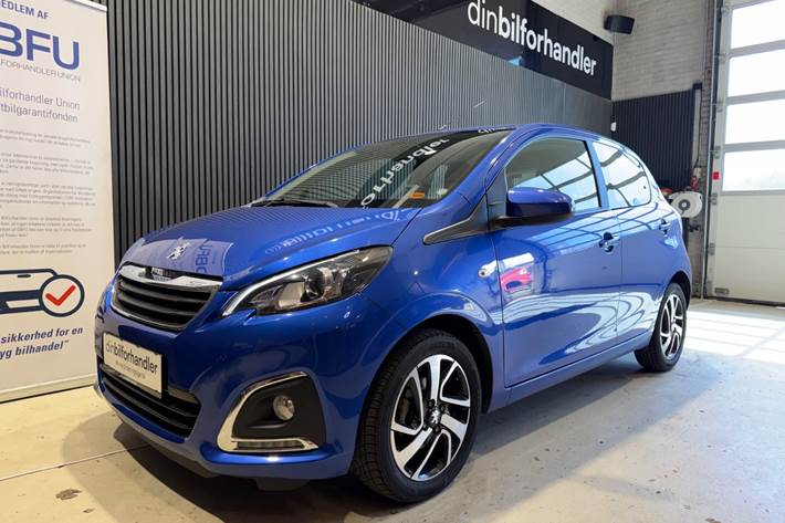 Blå Peugeot 108 fra 2020
